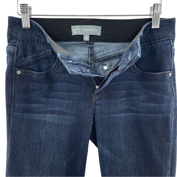 Wit & Wisdom Dark Wash Skinny Ankle Jeans Cotton Blend Stretch Preppy Size 2P - Picture 6 of 13